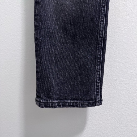 Anine Bing Nix Straight Leg Jeans in Iron Black Size 26 - Picture 6 of 13